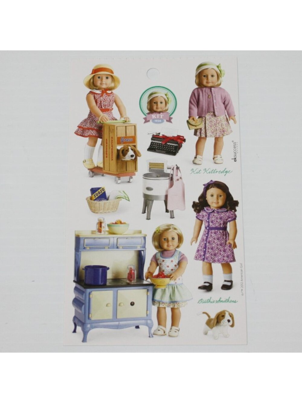 American Girl Kit Kittredge Doll Sticker Sheet by EK Success Brands